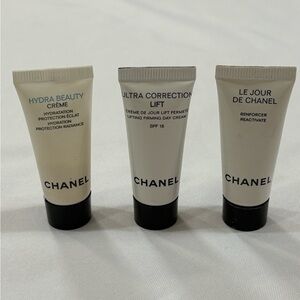 Chanel 3piece Face Hydra Beauty, Firming Crème & Reinforcer Reactivate 0.17 Fl